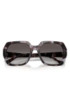 Vogue 55mm Irregular Sunglasses In Purple Black