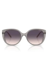 Vogue 55mm Polarized Gradient Butterfly Sunglasses