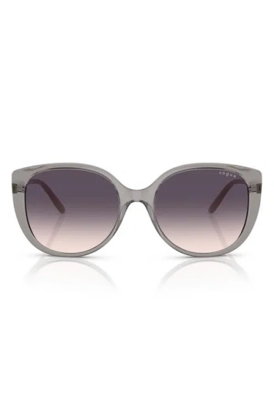 Vogue 55mm Polarized Gradient Butterfly Sunglasses