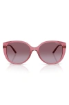 Vogue 55mm Polarized Gradient Butterfly Sunglasses
