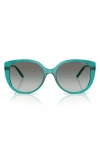 Vogue 55mm Polarized Gradient Butterfly Sunglasses