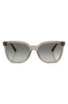 Vogue 55mm Polarized Gradient Square Sunglasses
