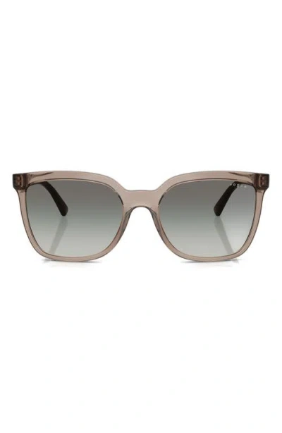 Vogue 55mm Polarized Gradient Square Sunglasses
