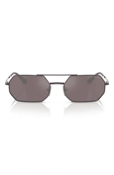 Vogue 55mm Polarized Irregular Sunglasses In Violet