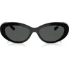 Vogue 55mm Polarized Oval Sunglasses