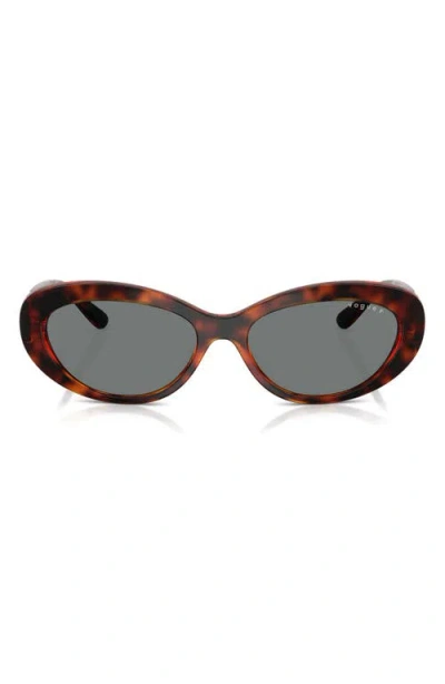 Vogue 55mm Polarized Oval Sunglasses
