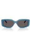 Vogue Kids'  55mm Rectangular Sunglasses In Blue