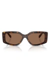 Vogue 55mm Rectangular Sunglasses In Dark Havana