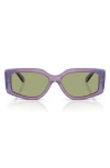 Vogue 55mm Rectangular Sunglasses In Transparent