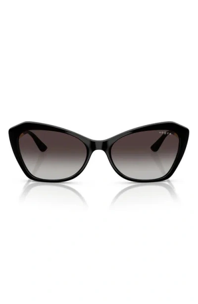 Vogue 56mm Cat Eye Sunglasses In Black