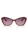 Vogue 56mm Cat Eye Sunglasses In Cherry