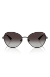 Vogue 56mm Gradient Oval Sunglasses In Black