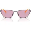 Vogue 56mm Irregular Sunglasses In Violet
