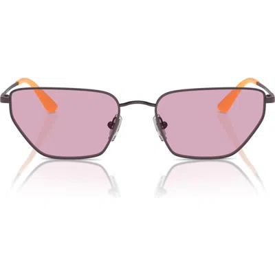Vogue 56mm Irregular Sunglasses In Violet