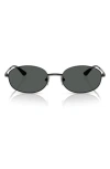 Vogue 56mm Oval Sunglasses In Black