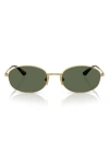 Vogue 56mm Oval Sunglasses In Gold