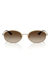 Vogue 56mm Oval Sunglasses In Pale Gold