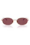Vogue 56mm Oval Sunglasses In Rose Gold