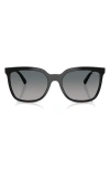 Vogue 56mm Polarized Gradient Square Sunglasses