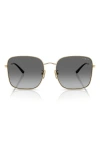 Vogue 57mm Gradient Square Sunglasses In Pale Gold