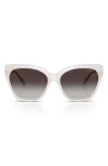 Vogue 57mm Polarized Gradient Cat Eye Sunglasses