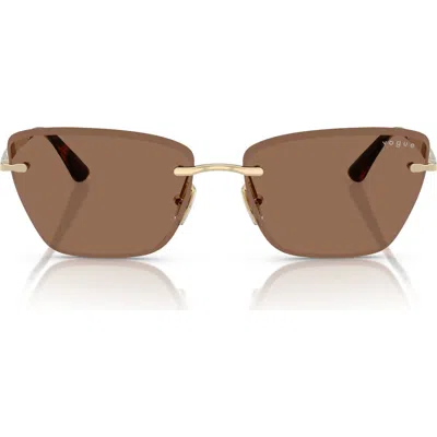 Vogue 59mm Rimless Cat Eye Sunglasses
