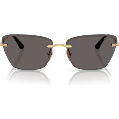 Vogue 59mm Rimless Cat Eye Sunglasses