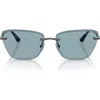 Vogue 59mm Rimless Cat Eye Sunglasses
