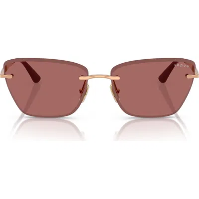 Vogue 59mm Rimless Cat Eye Sunglasses