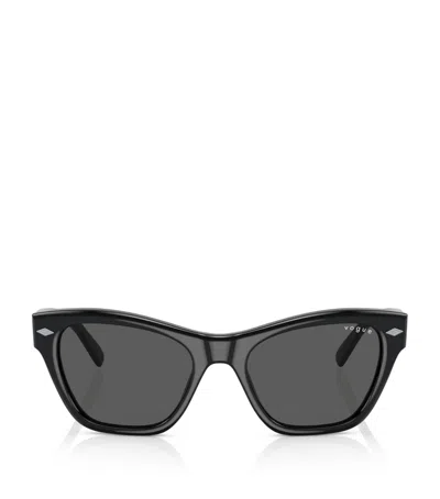 Vogue Acetate Cat Eye Sunglasses In Red