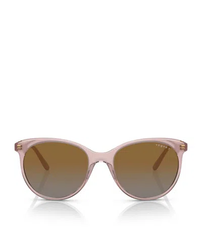 Vogue Acetate Vo5453s Round Sunglasses In Pink