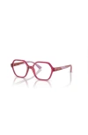 Vogue Eyewear 45mm Irregular Optical Glasses In Red