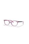 Vogue Eyewear 45mm Oval Optical Glasses In Purple