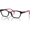 Vogue Eyewear 47mm Cat Eye Optical Glasses In Black