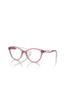 Vogue Eyewear 48mm Rectangle Optical Glasses In Pink