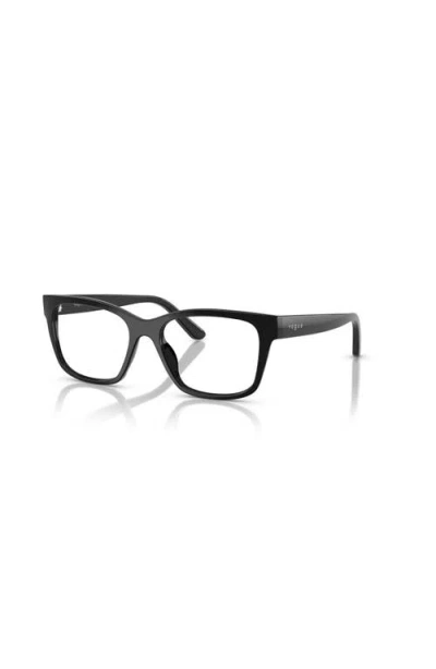 Vogue Eyewear 49mm Rectangle Optical Glasses In Black
