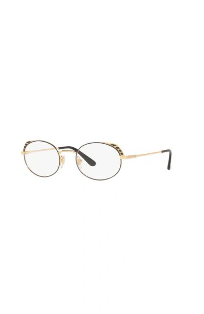 Vogue Eyewear 50mm Irregular Optical Glasses In Gold