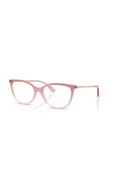 Vogue Eyewear 50mm Oval Optical Glasses In Pink