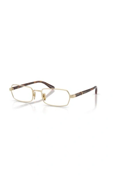 Vogue Eyewear 51mm Irregular Optical Glasses In Gold