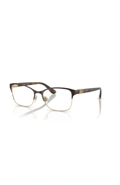 Vogue Eyewear 51mm Rectangle Optical Glasses In Gold