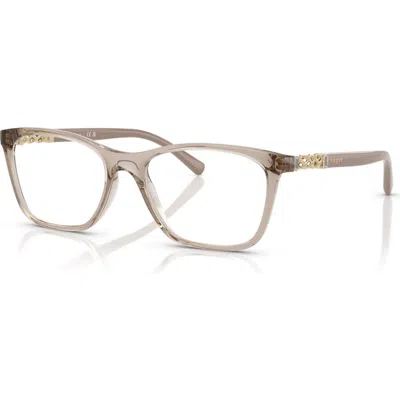 Vogue Eyewear 51mm Rectangle Optical Glasses In Brown