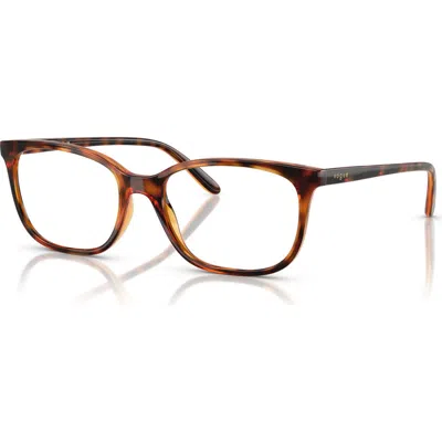 Vogue Eyewear 51mm Rectangle Optical Glasses In Brown