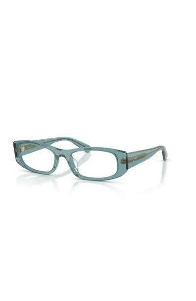 Vogue Eyewear 51mm Rectangle Optical Glasses In Burgundy