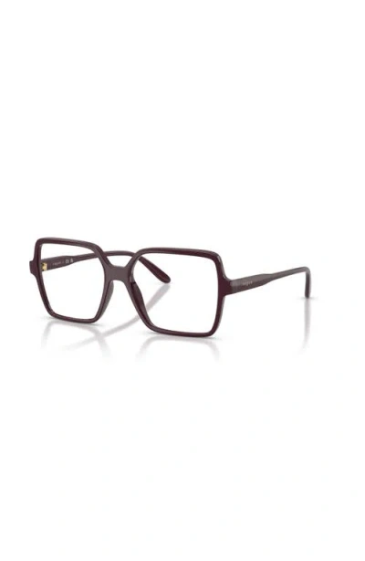 Vogue Eyewear 51mm Square Optical Glasses In Brown