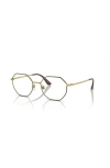 Vogue Eyewear 52mm Irregular Optical Glasses In Gold