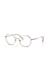 Vogue Eyewear 52mm Irregular Optical Glasses In Gold