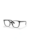 Vogue Eyewear 52mm Rectangle Optical Glasses In Black