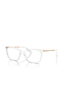 Vogue Eyewear 53mm Butterfly Optical Glasses In Transparent
