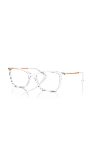 Vogue Eyewear 53mm Butterfly Optical Glasses In Transparent
