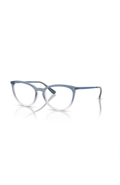 Vogue Eyewear 53mm Cat Eye Optical Glasses In Blue
